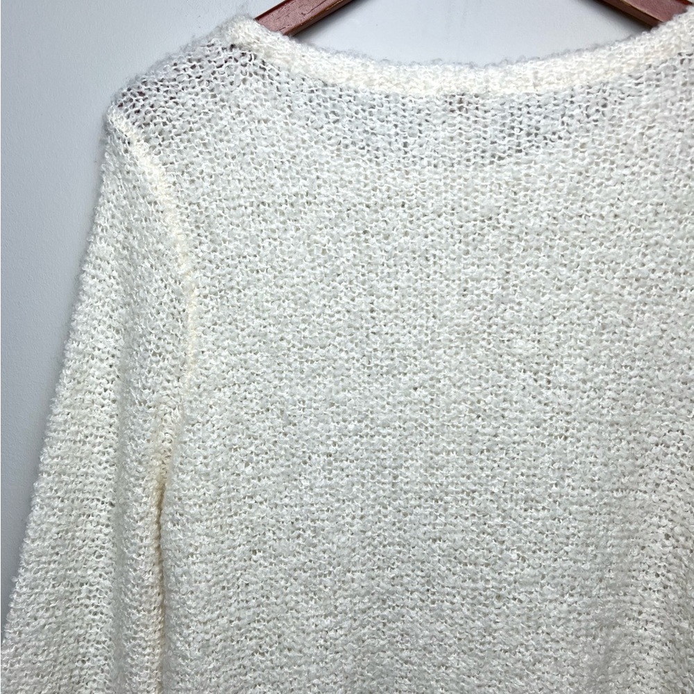 Chico’s NEW Jasmine Lace Trim Wool Blend Pullover Sweater Sz M - Picture 8 of 11
